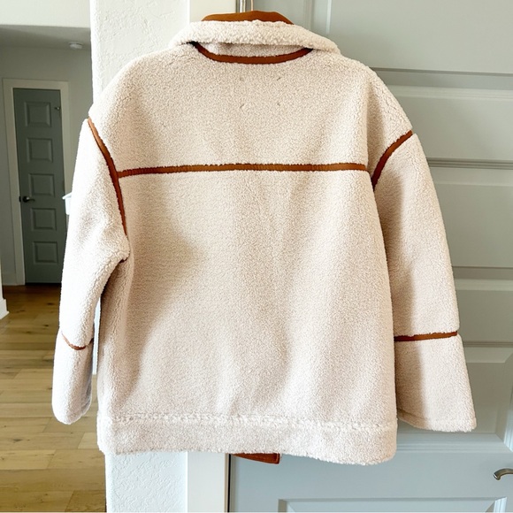 NWT Blank NYC Out of Town Pick Me Sherpa Teddy Jacket - Picture 11 of 12